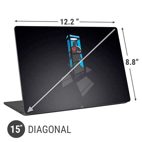 DC Comics Superman Phone booth Universal Laptop 15in (12.2 x 8.8in) Skin